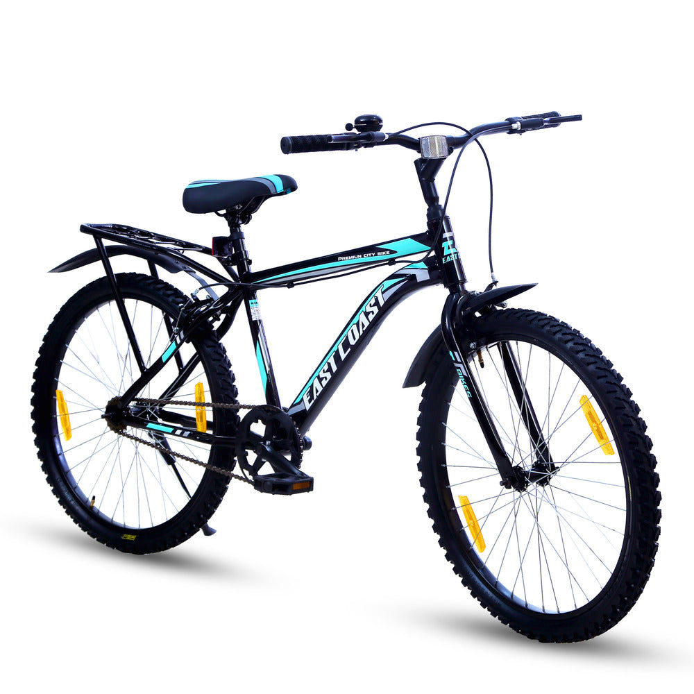 Premium City Single-Speed Cycle/Bicycle 26T City Bike Black