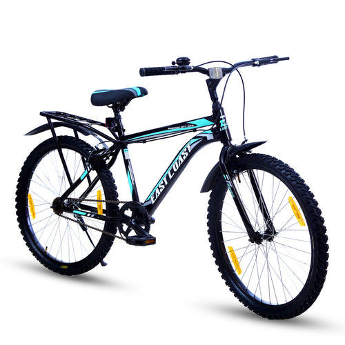 EAST COAST Premium City Single-Speed Cycle/Bicycle | 26T City Bike - Black Color
