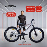 HUSTLE 21 Speed | 26T Mountain Bike/ Cycle - White Color