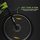 INVINCIBLE PRO 7 Speed | 26T Mountain Bicycle - Yellow Color