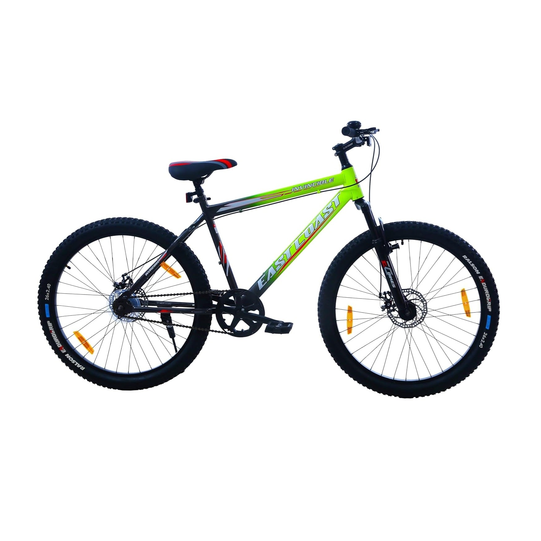 INVINCIBLE PRO SINGLE SPEED 26T Mountain Bike/Cycle - Green Color