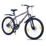 INVINCIBLE PRO SINGLE SPEED 26T Mountain Bike/Cycle - Grey Color