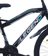 LEGEND 21 Speed | 26T Mountain Bike/Cycle with Inbuilt Carrier FS & DD Brake - Black Color