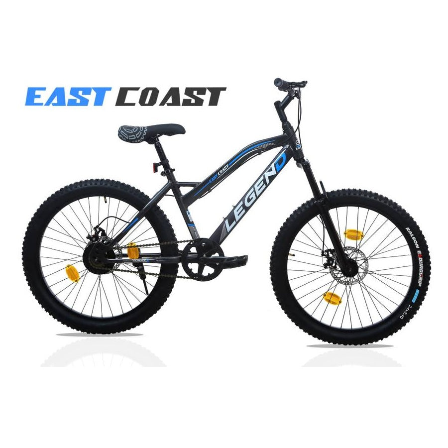 LEGEND 24T Single-Speed Mountain Bicycle for Kids of 9 to 15 yrs Age – Grey Color