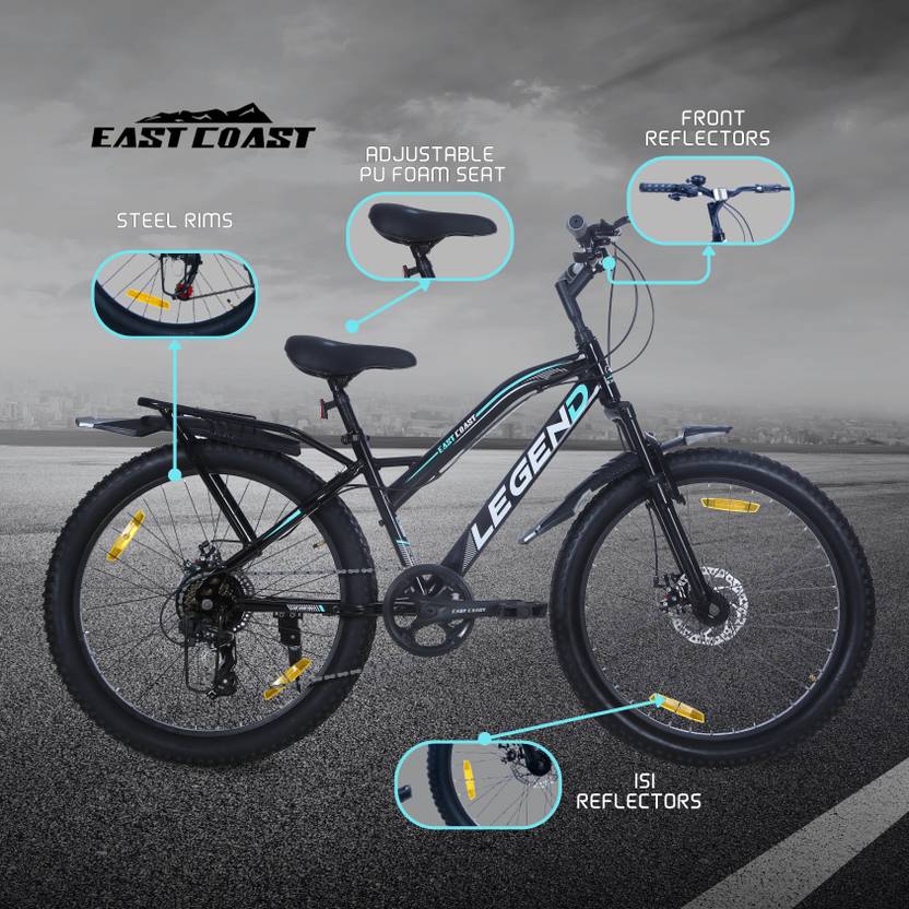 LEGEND 7 Speed | 26T Mountain Bike/Cycle - Black Color