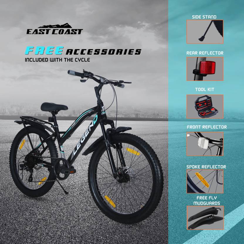 LEGEND 7 Speed | 26T Mountain Bike/Cycle - Black Color