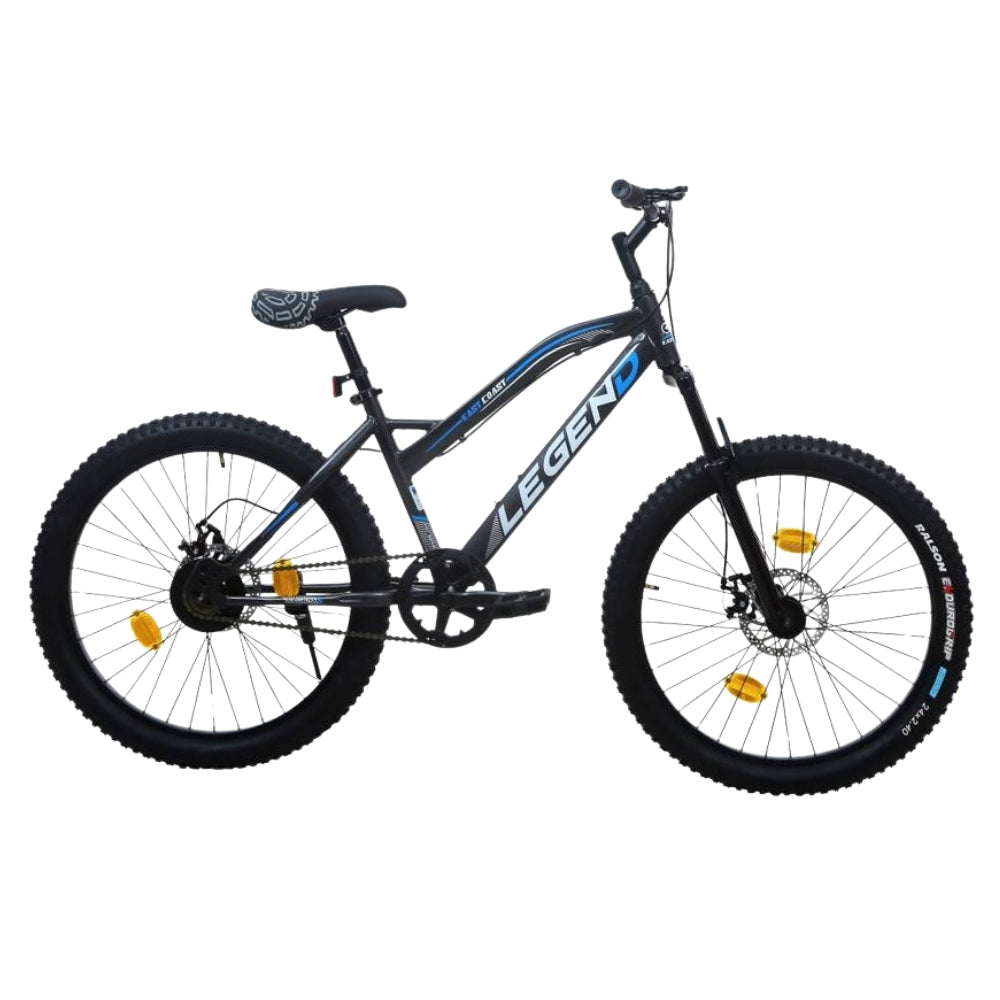 LEGEND 24T Single-Speed Mountain Bicycle for Kids of 9 to 15 yrs Age – Grey Color
