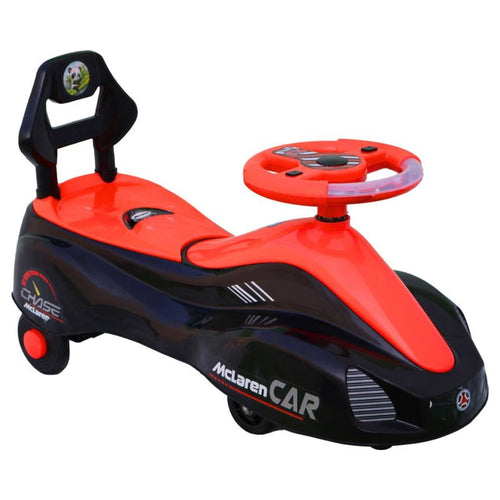 Magical Swing Push Car For Kids With LED Lights & Music Car | Ride On - Red Color