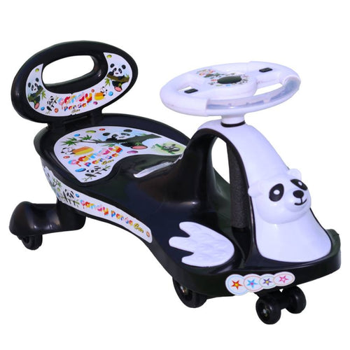 Magical Swing Push Car For Kids With LED Lights & Music Car | Ride On - White Color