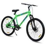 Old Skool Pro Single-Speed | 26T Mountain Bicycle with Front Suspension & DD Brakes- Green Color