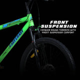Old Skool Pro Single-Speed | 26T Mountain Bicycle with Front Suspension & DD Brakes- Green Color