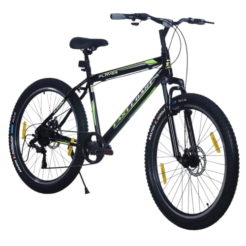 PLAYER 21 Speed | 26T Mountain Bike/Cycle with FS & DD Brake - Black Color