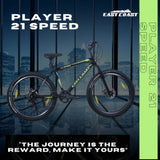 PLAYER 21 Speed | 26T Mountain Bike/Cycle with FS & DD Brake - Black Color