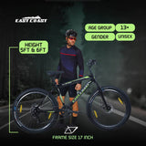 PLAYER 7 Speed | 26T Mountain Bike/Cycle with FS & DD Brake - Black Color