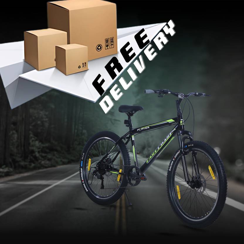 PLAYER 7 Speed | 26T Mountain Bike/Cycle with FS & DD Brake - Black Color