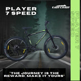 PLAYER 7 Speed | 26T Mountain Bike/Cycle with FS & DD Brake - Black Color