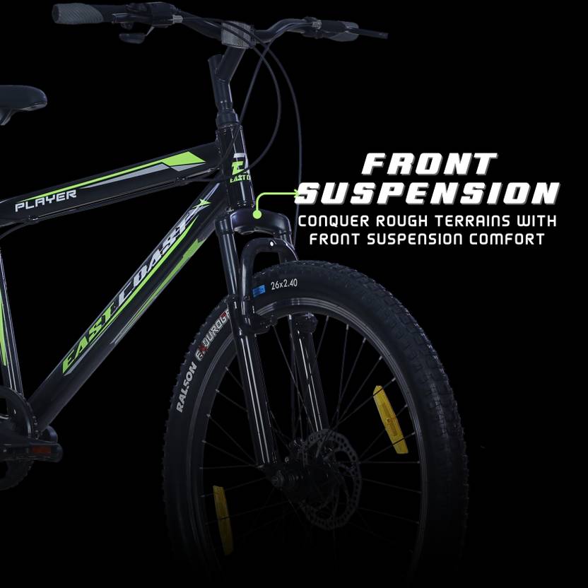 PLAYER 7 Speed | 26T Mountain Bike/Cycle with FS & DD Brake - Black Color