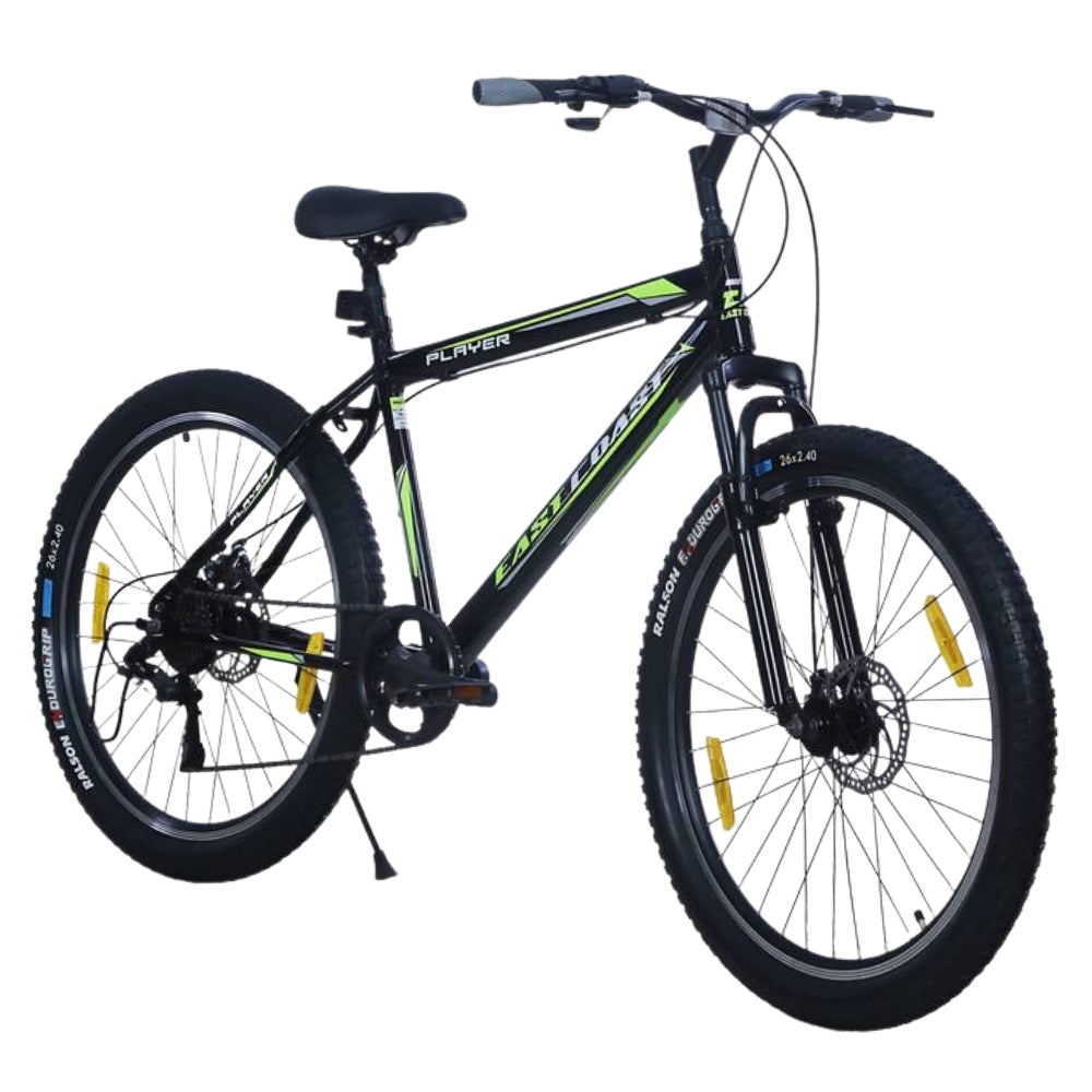 PLAYER 21 Speed | 26T Mountain Bike/Cycle with FS & DD Brake - Black Color