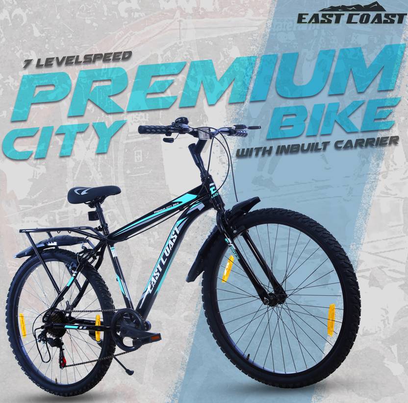 Premium City 7 Speed | 26T Mountain Bike/Cycle - Black Color