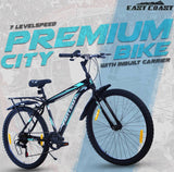 Premium City 7 Speed | 26T Mountain Bike/Cycle - Black Color