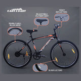 Premium City Single Speed | 27.5T Mountain Bike/Cycle - Black/Orange Color