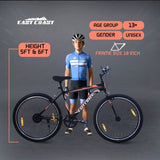 Premium City Single Speed | 27.5T Mountain Bike/Cycle - Black/Orange Color