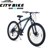 Premium City 21 Speed | 29T Mountain Bike/Cycle - Black Color