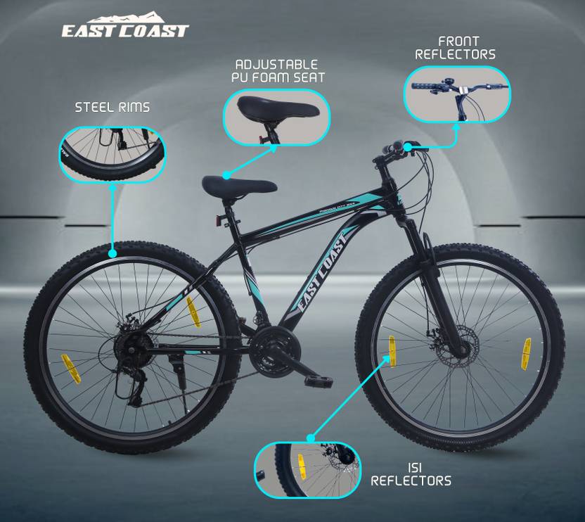 Premium City 21 Speed | 29T Mountain Bike/Cycle - Black Color