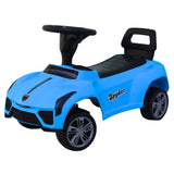 Spyder Musical Push Car For Kids With Steering |  Ride On - Blue Color