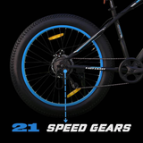 Trooper 21-Speed 26T Fat Tyre Mountain Bicycle - Blue