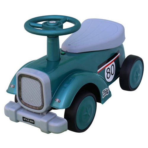 Vintage Classic Car Antique Car for Kids | Ride On - D. Green Color