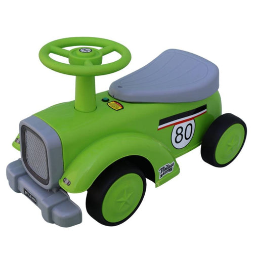 Vintage Classic Car Antique Car for Kids | Ride On - Green Color