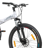 X-007 21 Speed 26T Multi-Speed Folding Bike/Cycle - White