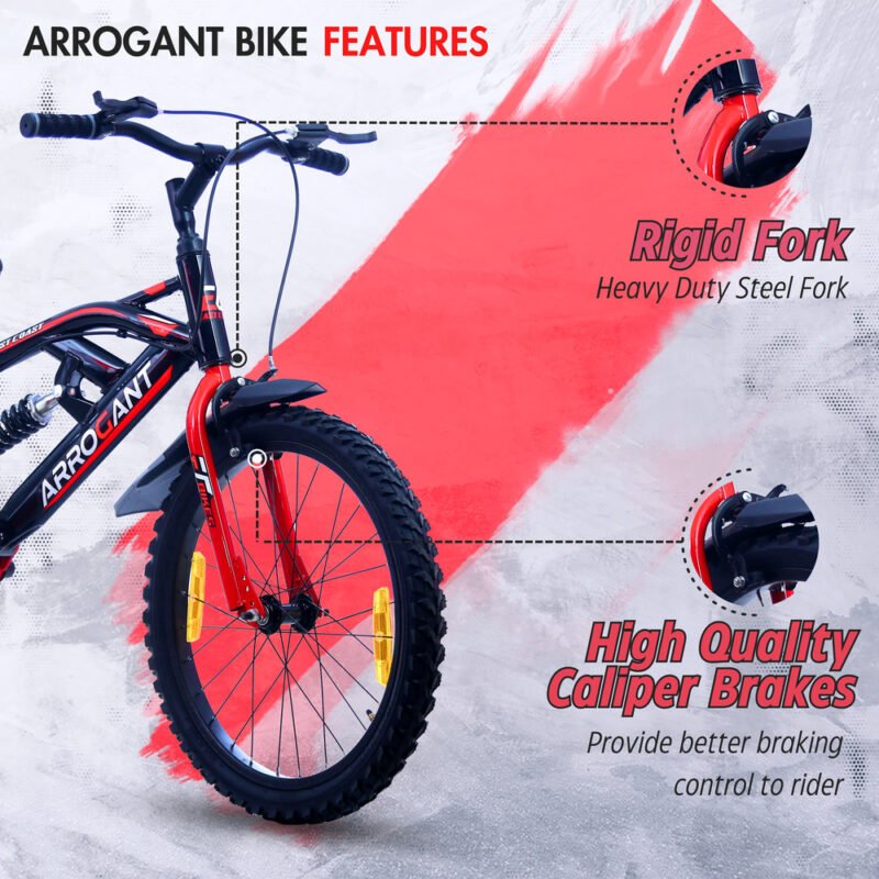 EASTCOAST ARROGANT 20T Kids Cycle with Center Suspension - Red Color