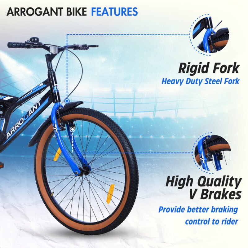 EASTCOAST ARROGANT 26T Hybrid Bicycle City Bike With Center Suspension - Blue Color