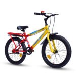 EASTCOAST Georgia Single-Speed Kids Cycle Bicycle 20T Bike for Kids - Dual Shade (Red-Yellow)