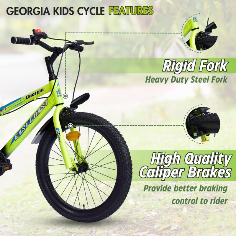 EASTCOAST Georgia Single-Speed Kids Cycle Bicycle - 20T Bike for Kids