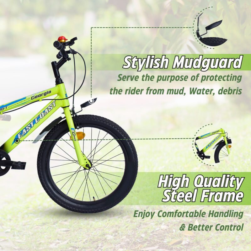 EASTCOAST Georgia Single-Speed Kids Cycle Bicycle - 20T Bike for Kids
