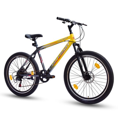 EASTCOAST INVINCIBLE PRO 7 SPEED 26T Mountain Hardtail Cycle - Yellow Red Color