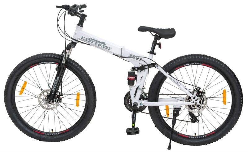 EASTCOASTX007 FoldingCycle 26TMulti-Speed Dual Suspension Disc Brakes21Speed26T
(inch)Folding Bikes/FoldingCycle(21Gear, ,White, DualSuspension) - Image 3